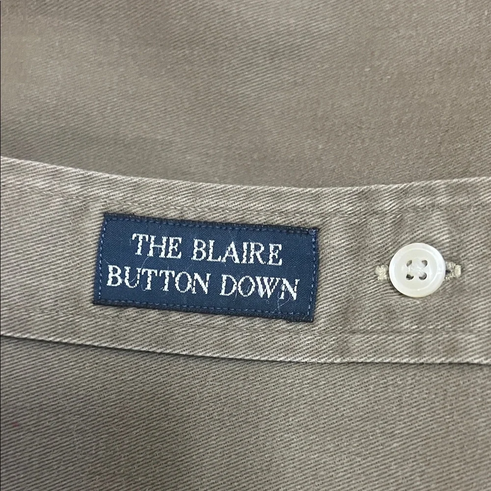 Polo Ralph Lauren Vintage Blaire Khaki Buttons Down Beige Shirt MenSz XXL - Picture 6 of 6